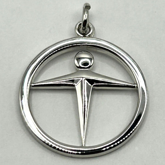 Vintage Tiffany & Co. 925 Sterling Silver Manpower Pendant