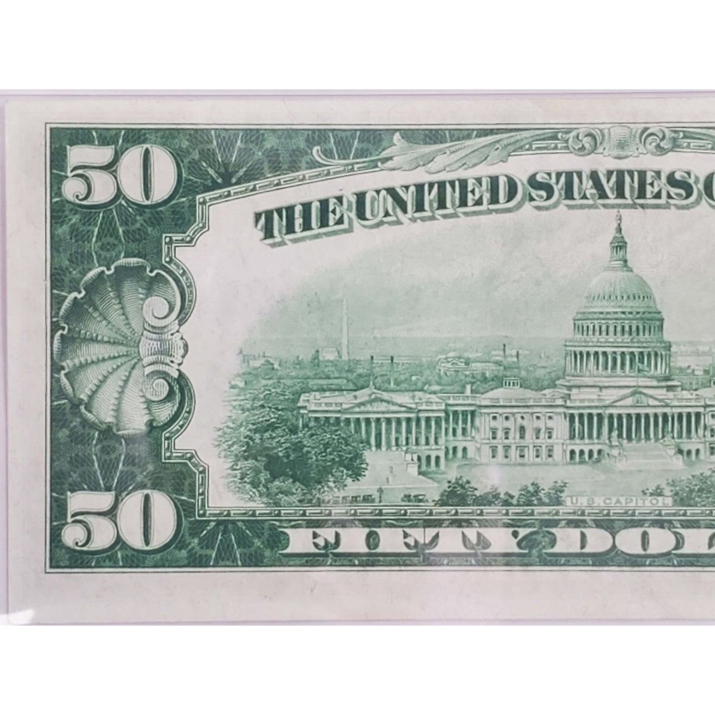 1928 $50 Federal Reserve Note Chicago #G00442532A PMG 64 Choice Uncirculated