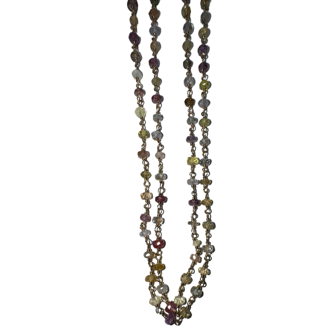 Dainty Light-Colored Multi Tourmaline Necklace/ Choker