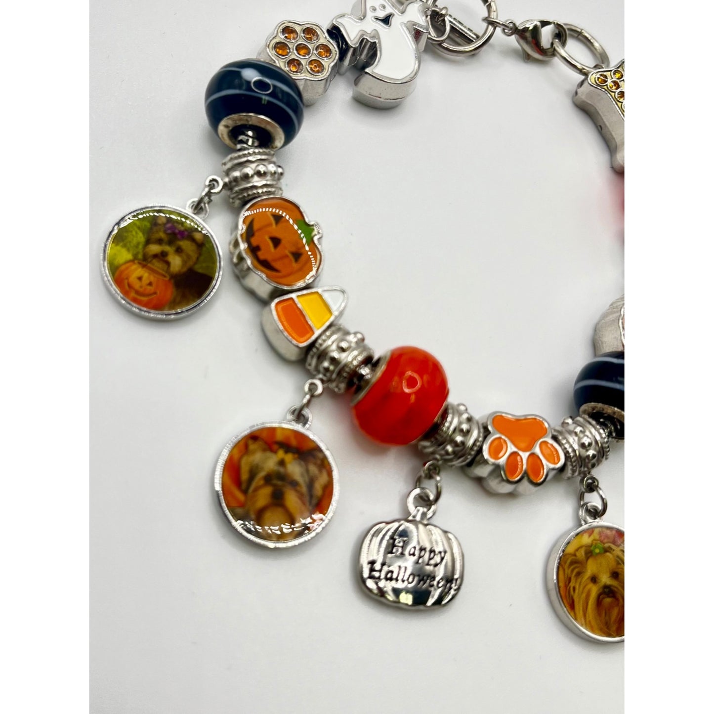 Willabee & Ward Yorkie Dog Lover Charm Bracelet October Base Metal Fall