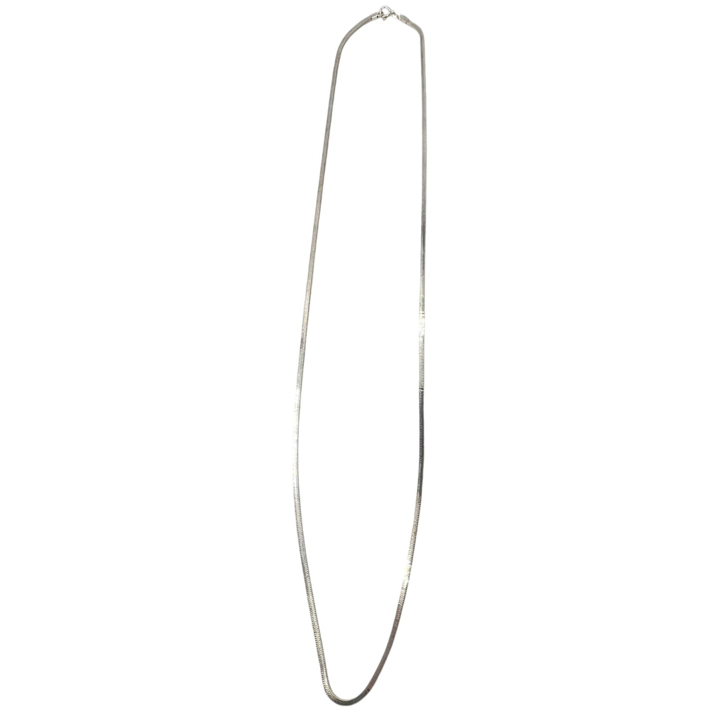 925 Sterling Silver 32-inch Necklace Flat Snake 2.5mm Chain Classic Casual