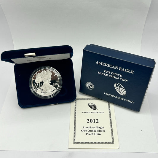 2012-W Westpoint Proof Silver American Eagle Dollar Coin OGP & COA
