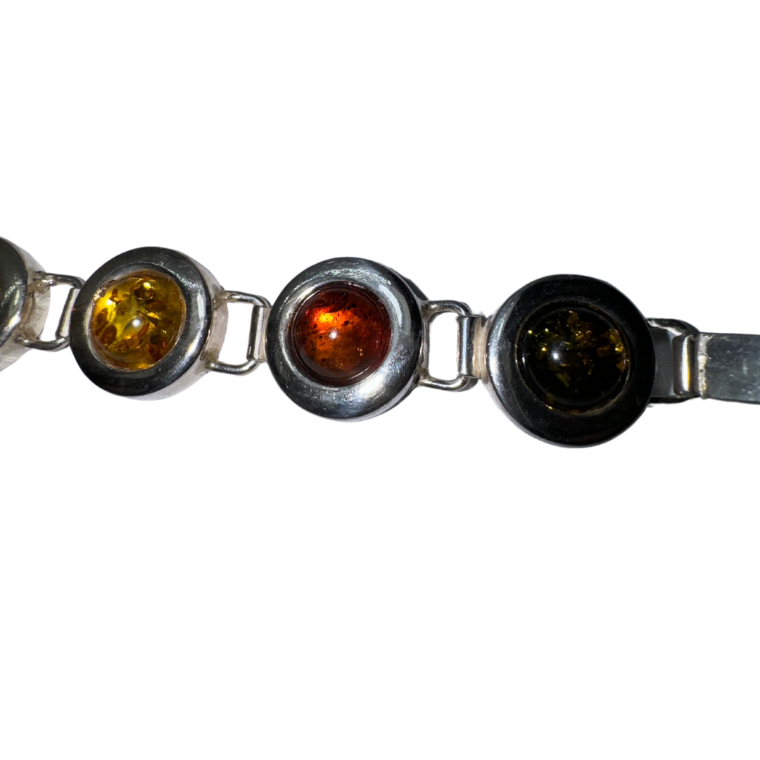 925 Citrine and Amber Bracelet