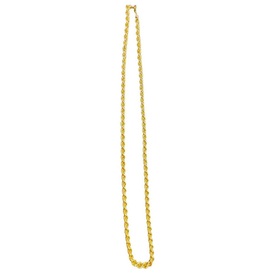 Gold Vermeil Rope Chain SS Italy