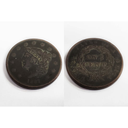 1837 Liberty Head Coronet Large Cent