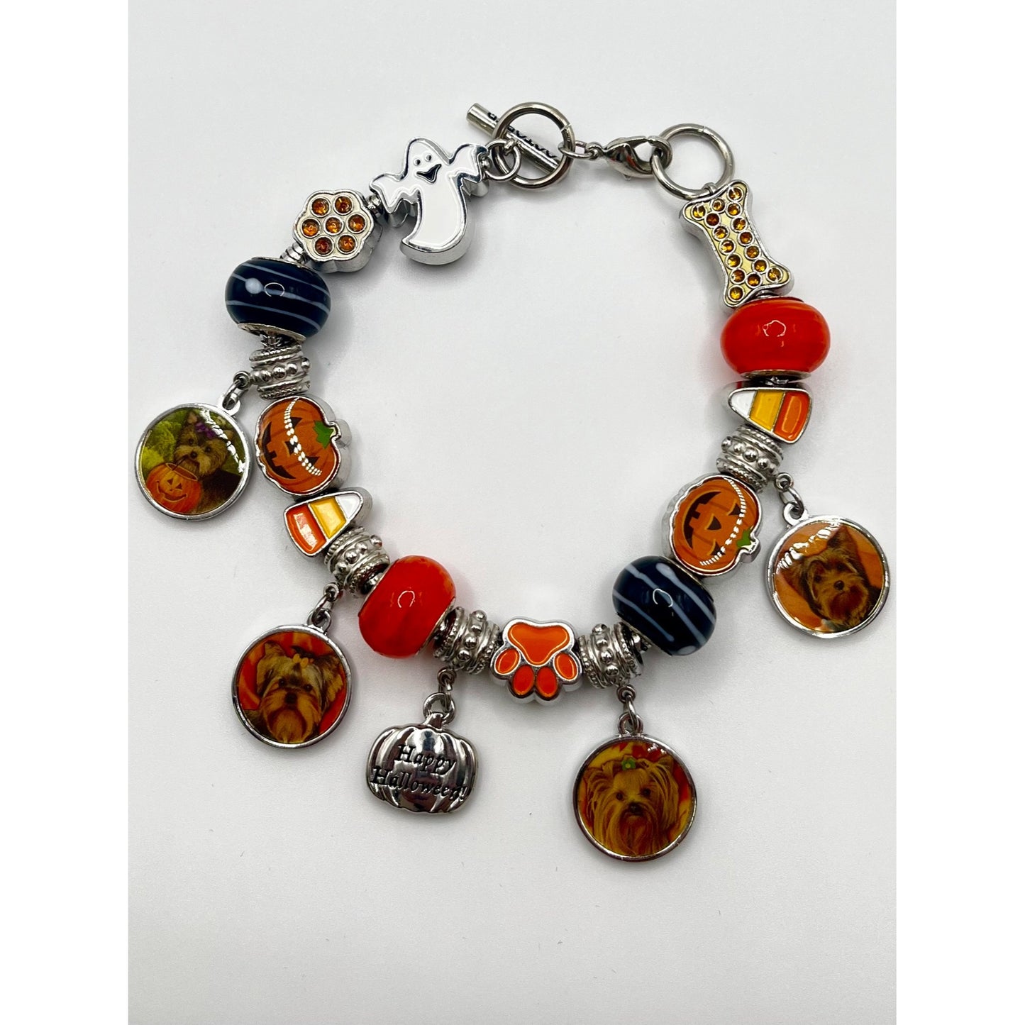 Willabee & Ward Yorkie Dog Lover Charm Bracelet October Base Metal Fall