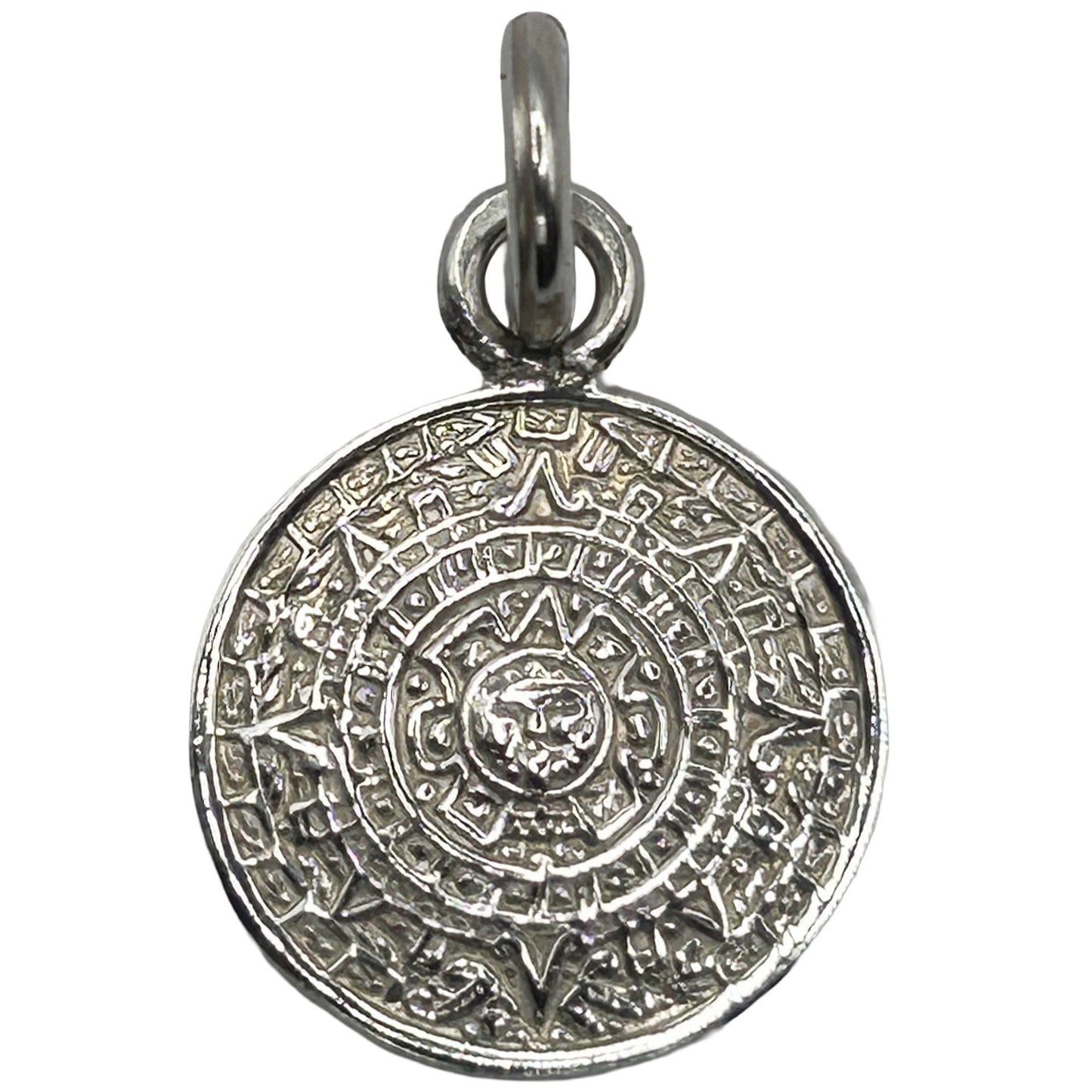 Vintage Mexico 925 Sterling Silver 'Mayan Calendar' Charm