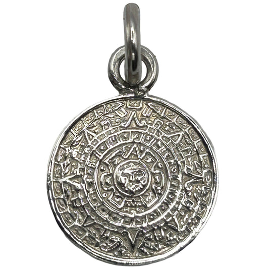 Vintage Mexico 925 Sterling Silver 'Mayan Calendar' Charm