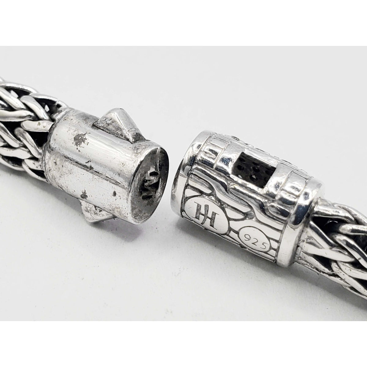 John Hardy 4.5mm Diamond Icon Bracelet Sterling Silver Size L