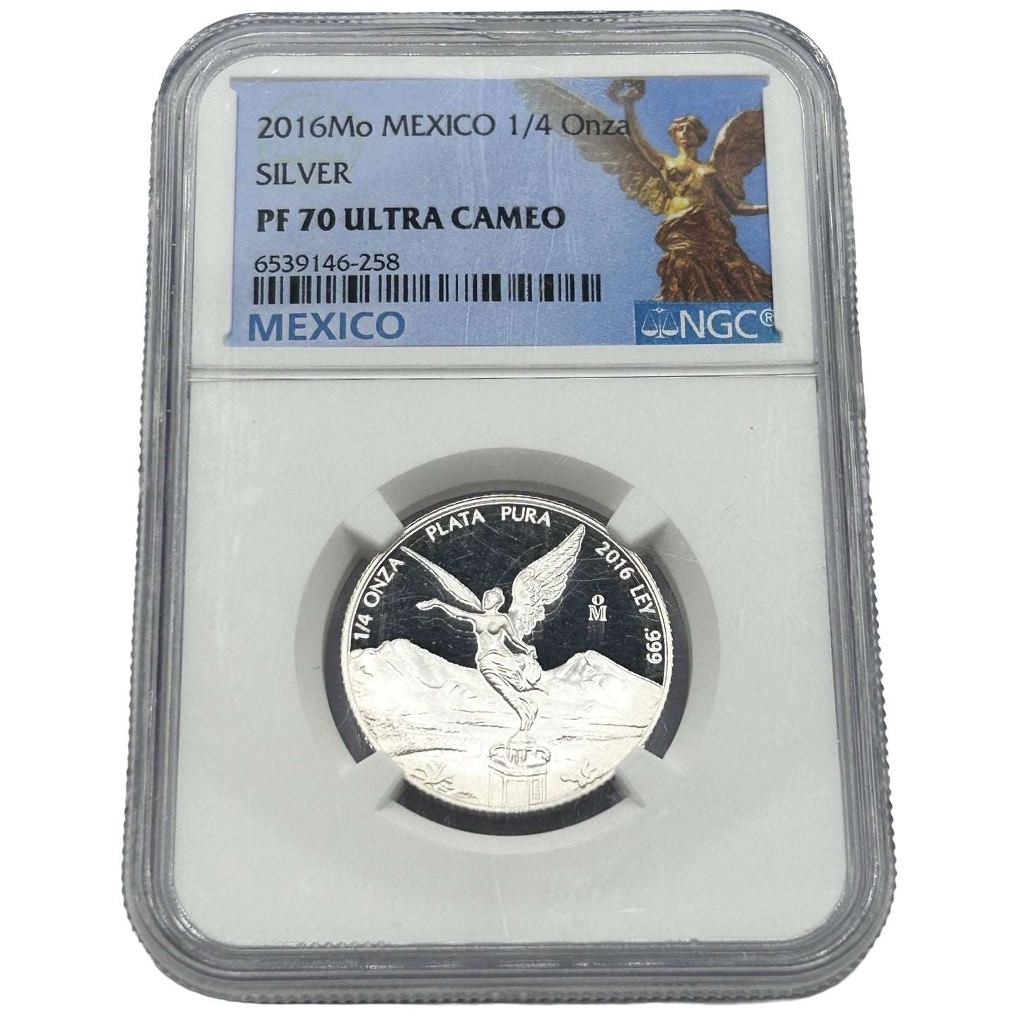 Mexico 2016 Proof Silver 1/4 Onza Libertad NGC Proof 70 Ultra Cameo
