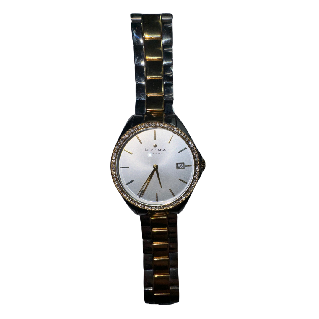 Kate Spade Seaport Grand Silver Dial Two Tone Ladies Watch 1YRU0136