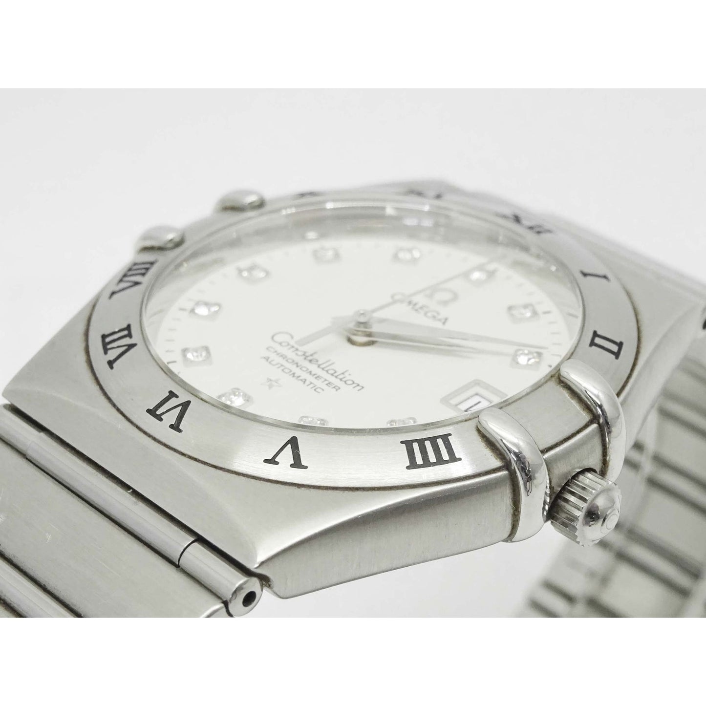 Omega Constellation 1504.35 50th Anniversary Diamond Automatic Chronometer Watch Stainless Steel