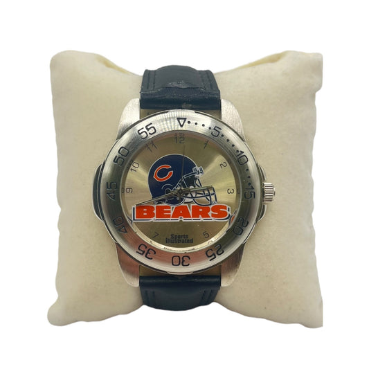 NFL Chicago Bears Sports Illustrated Men's Watch 1997 Working Leather Straps