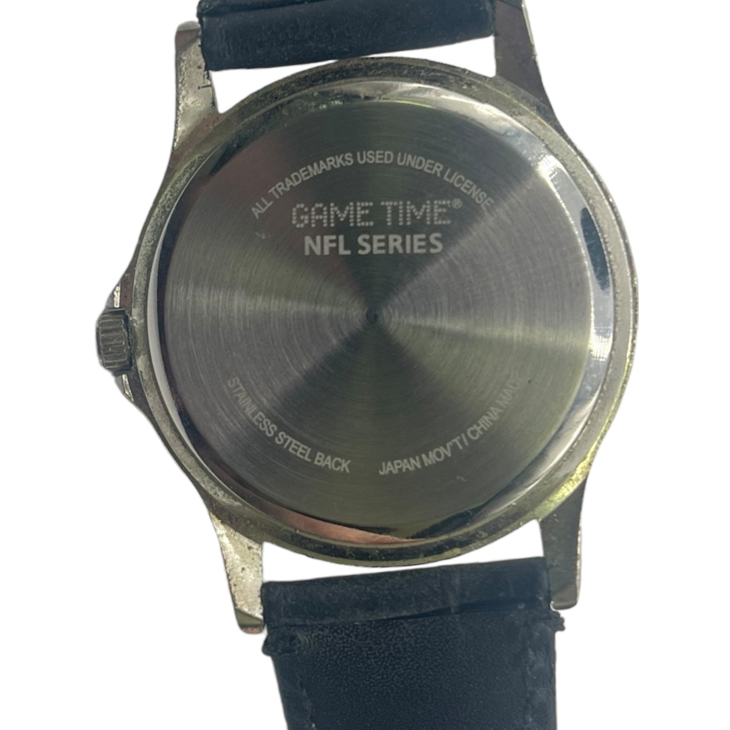 Chicago Bears Game Time NFL Series Men's Watch Movement Black Leather Working