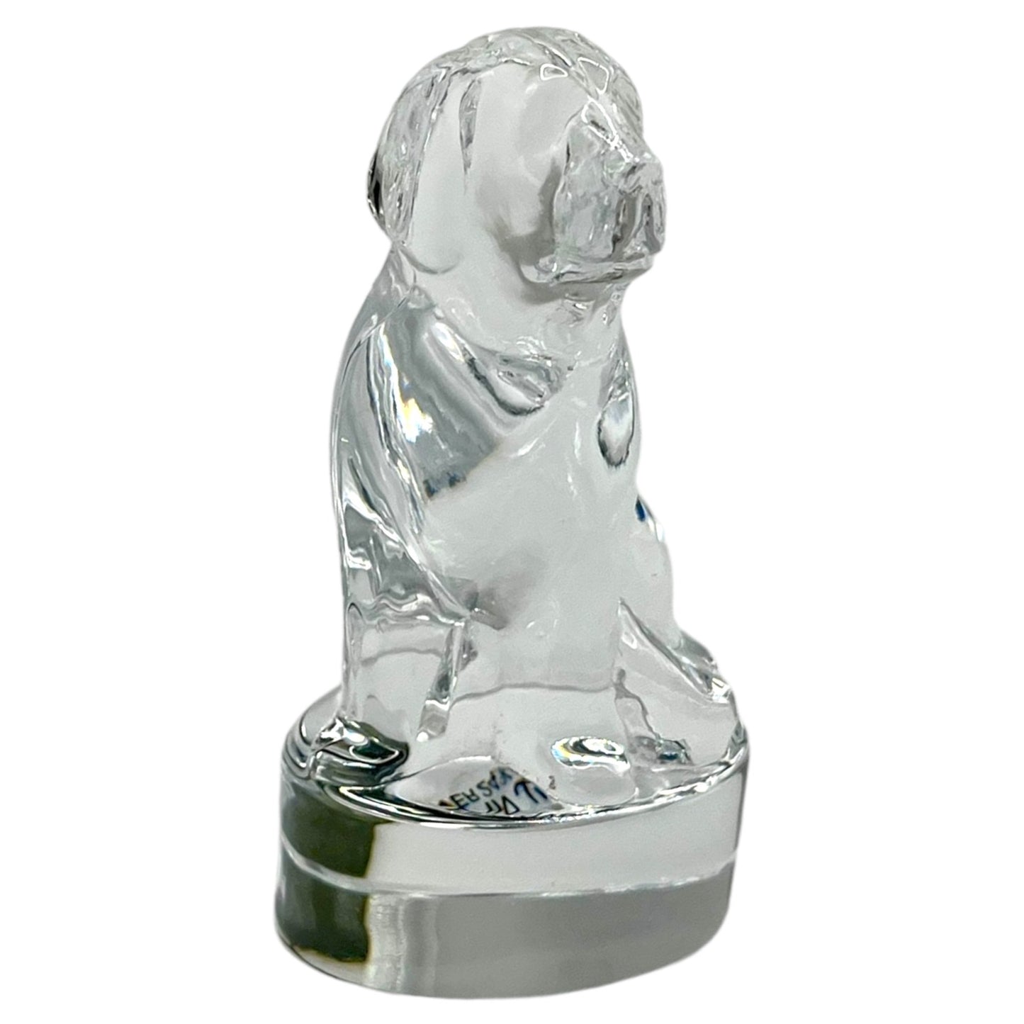 Vintage Hoya Crystal Retriever Dog Figurine Paperweight Made In Japan