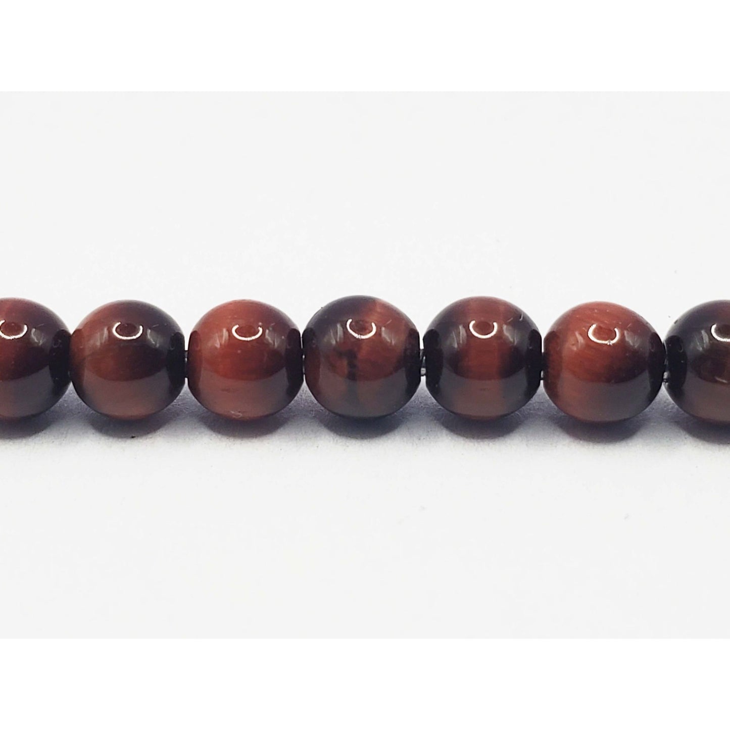 David Yurman Men's Spiritual Beads Bracelet Red Tiger's Eye with Sterling Silver