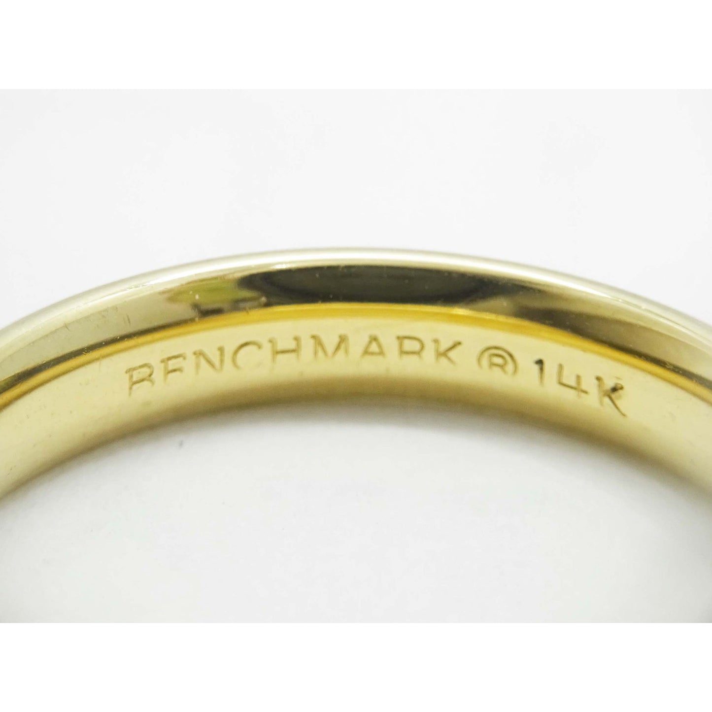 Benchmark 4mm Wide Comfort Fit Wedding Band 14k Gold Size 8