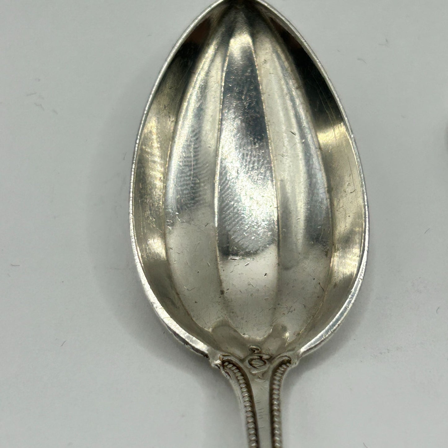 6 Antique Towle "Old Colonial" Sterling Silver Ribbed Spoons
