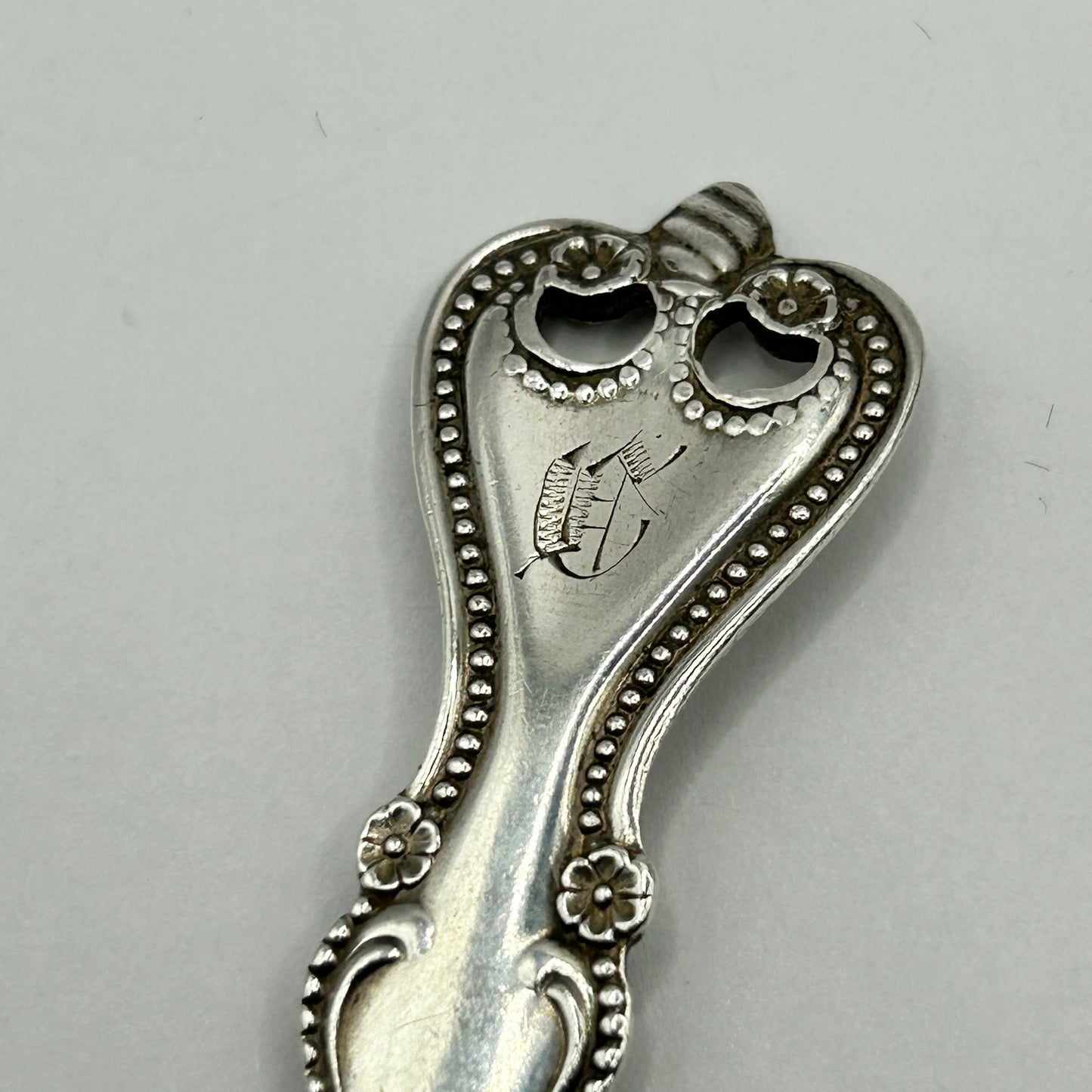 6 Antique Towle "Old Colonial" Sterling Silver Ribbed Spoons