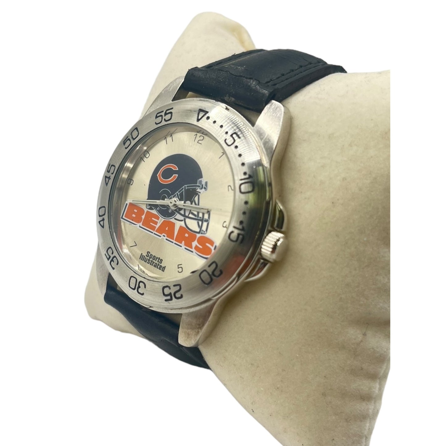 NFL Chicago Bears Sports Illustrated Men's Watch 1997 Working Leather Straps