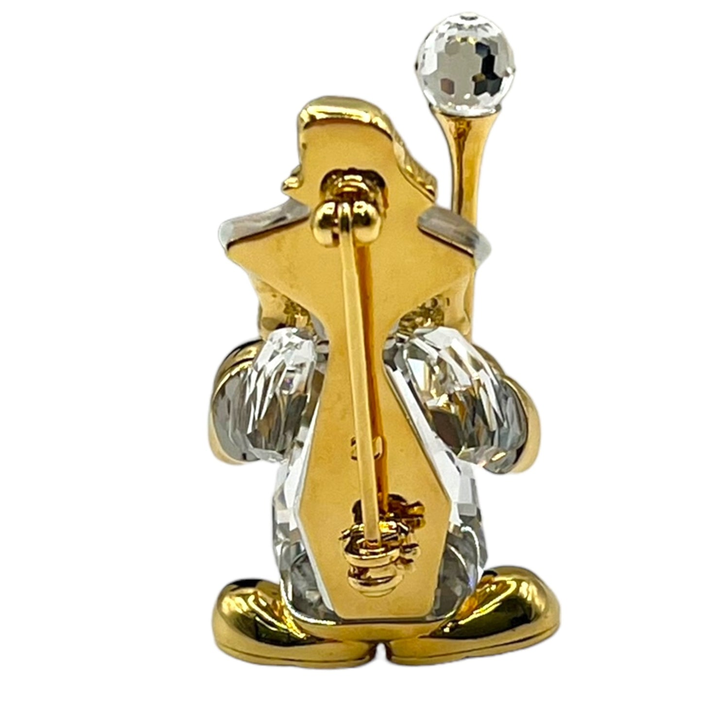 Swarovski Conductor Clown Crystal Memories Accessories Brooch Gold Tone 220312