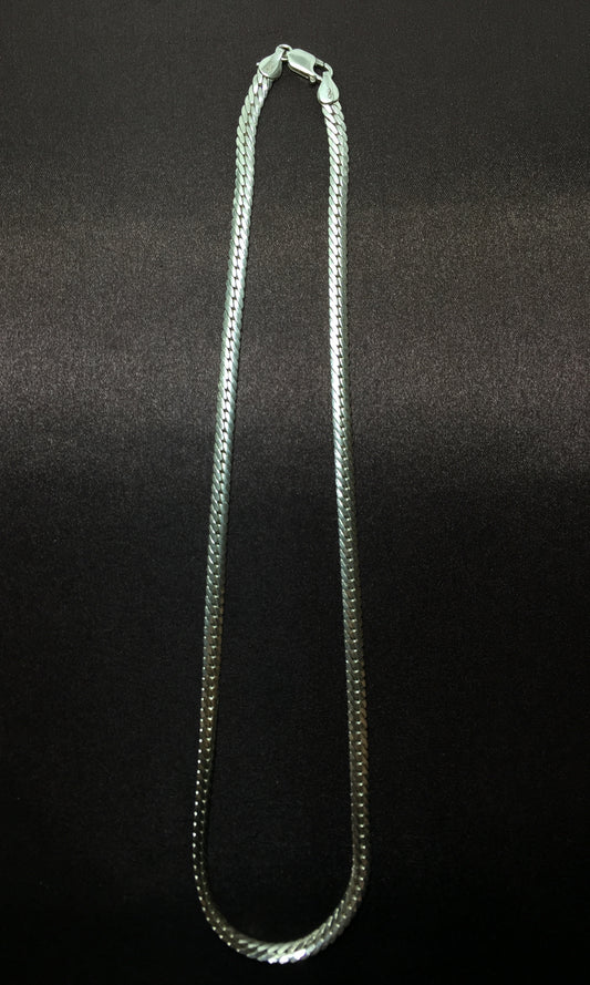 925 Herringbone Necklace Chain Made in Italy