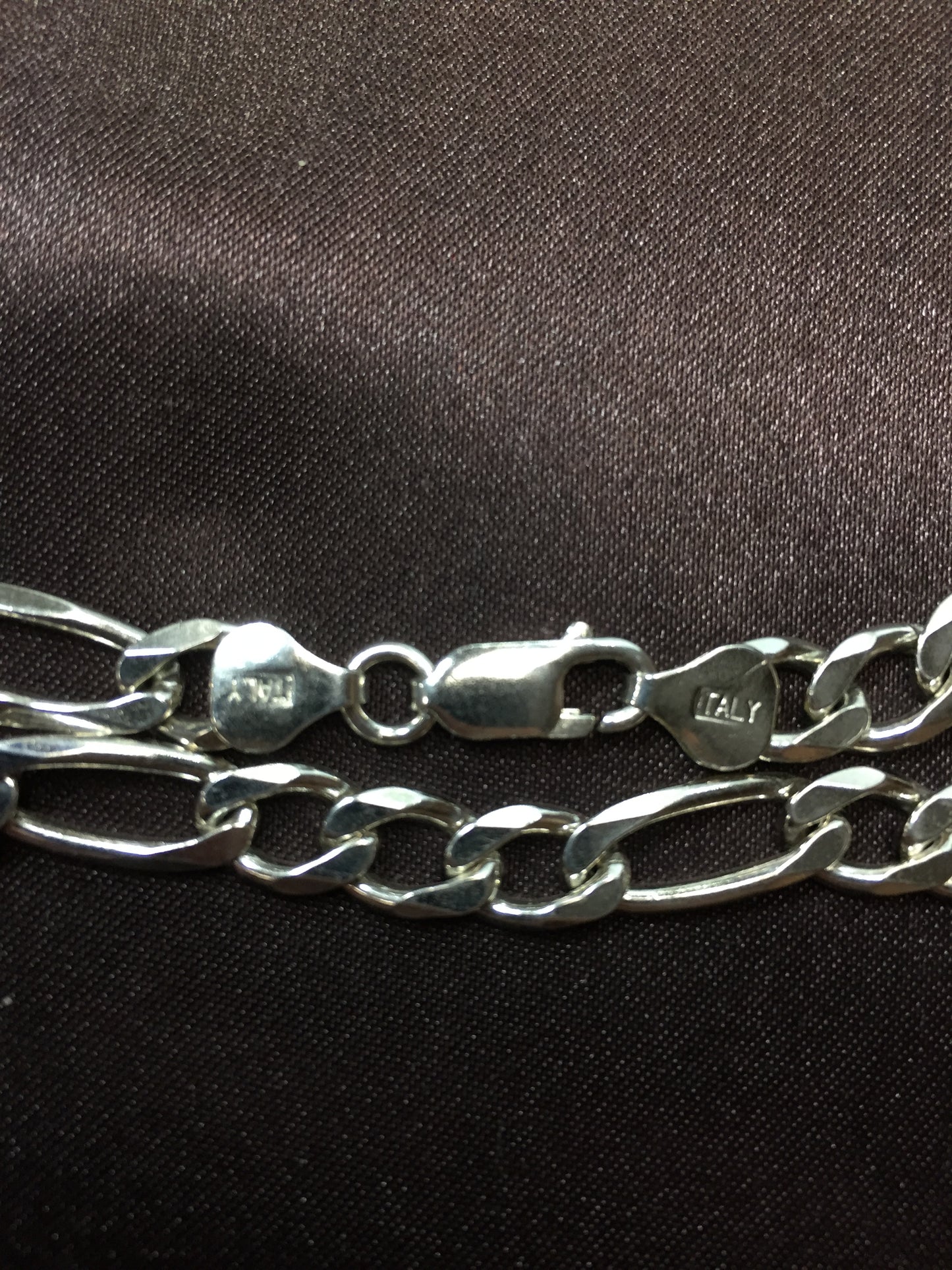 925 Figaro Chain Necklace Made in Italy