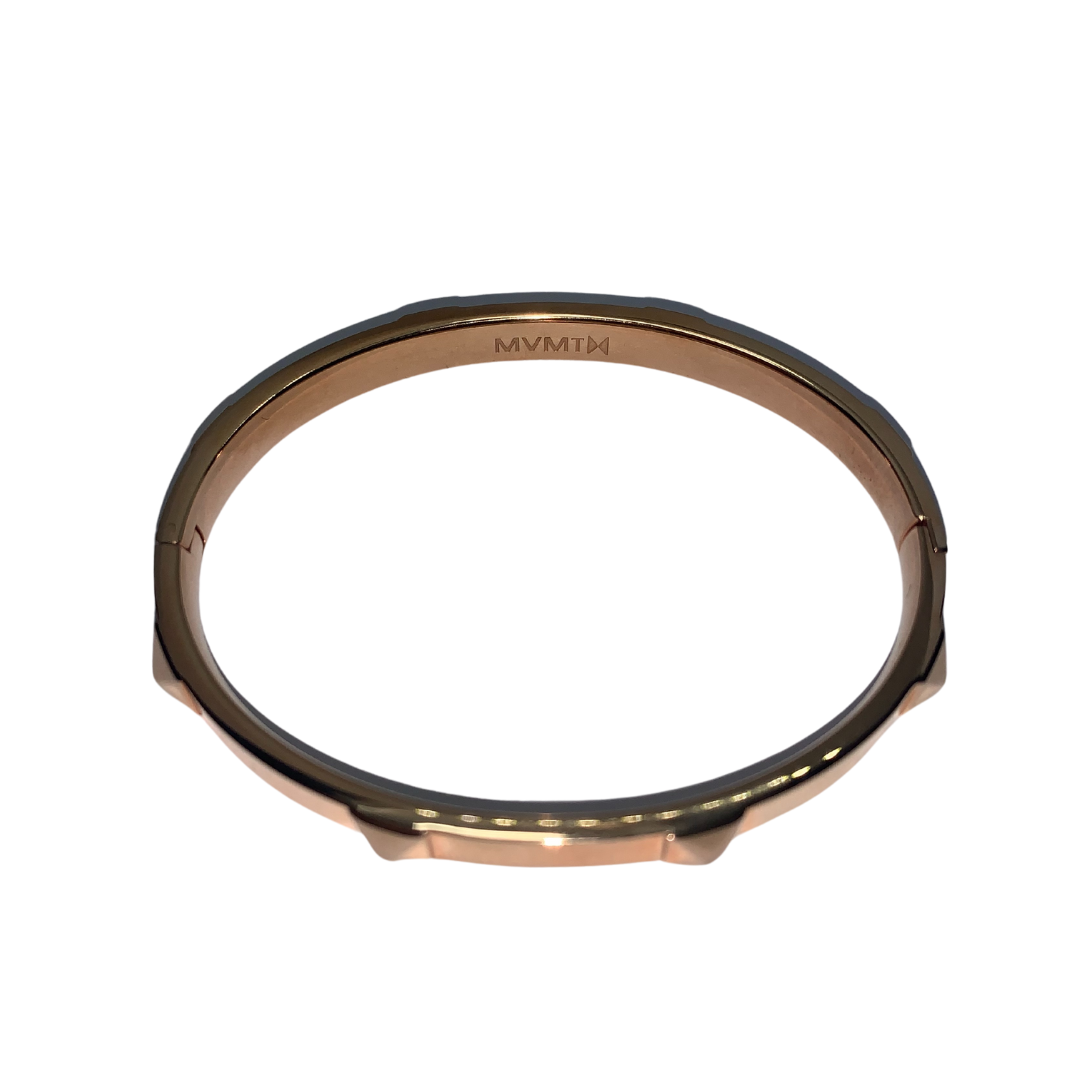 MVMT Rose gold thin bangle bracelet with clasp