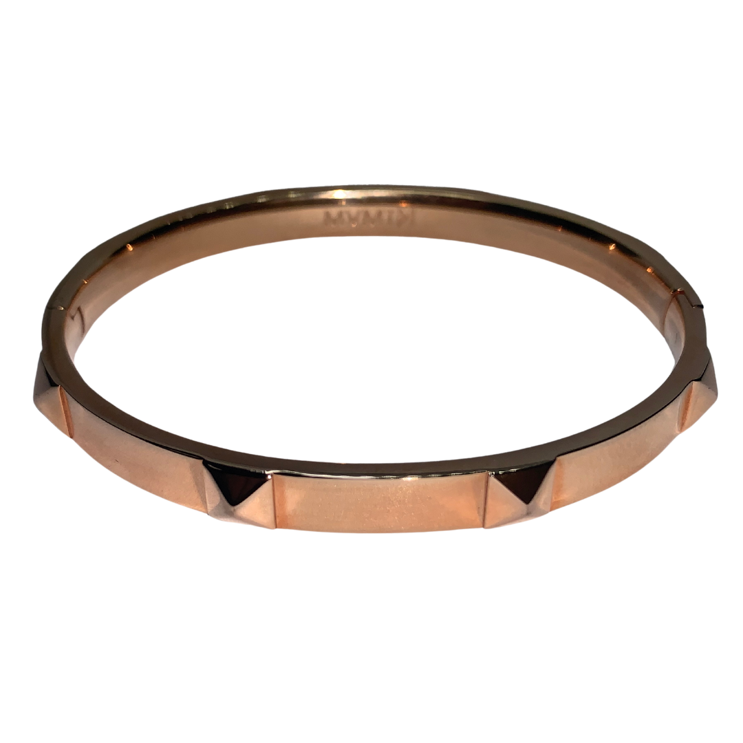 MVMT Rose gold thin bangle bracelet with clasp