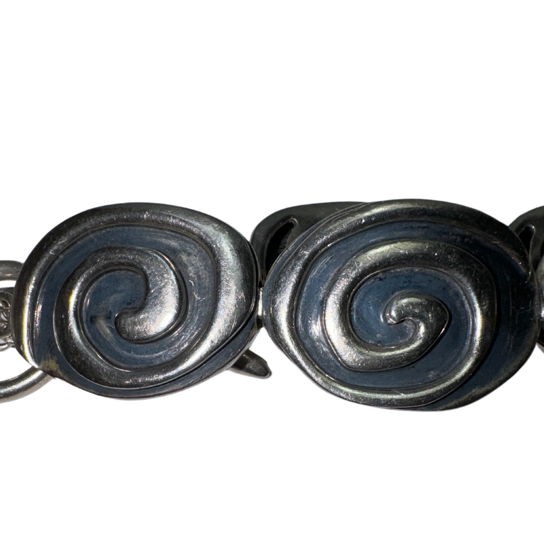 925 Silpada Arrowhead Swirl Toggle Bracelet Made in India