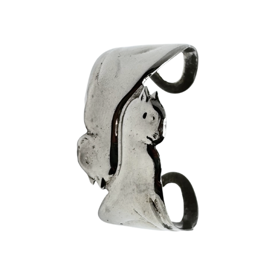 SS 2 Siamese Cat Cuff Bracelet