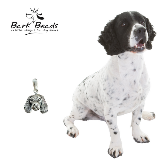 SS Springer Spaniel Bark Beads Pendant