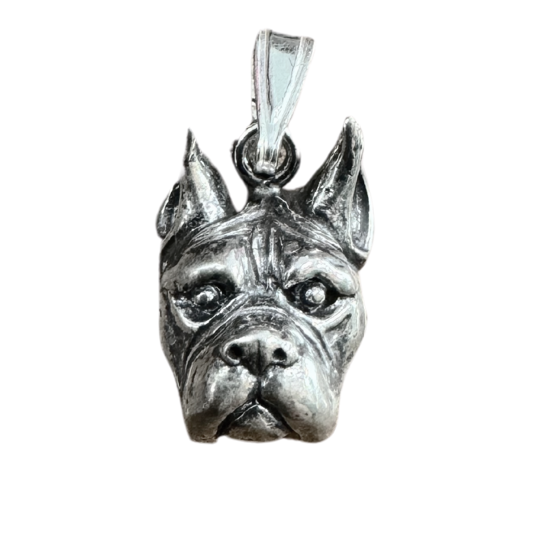 SS Boxer Bark Beads Pendant