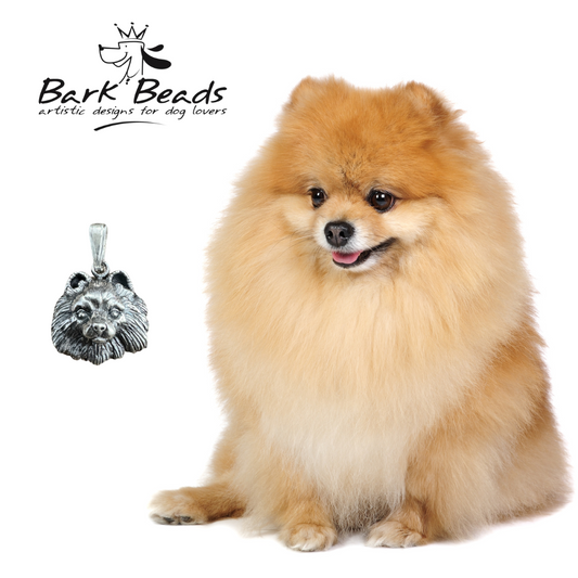 SS Pomeranian Bark Beads Pendant