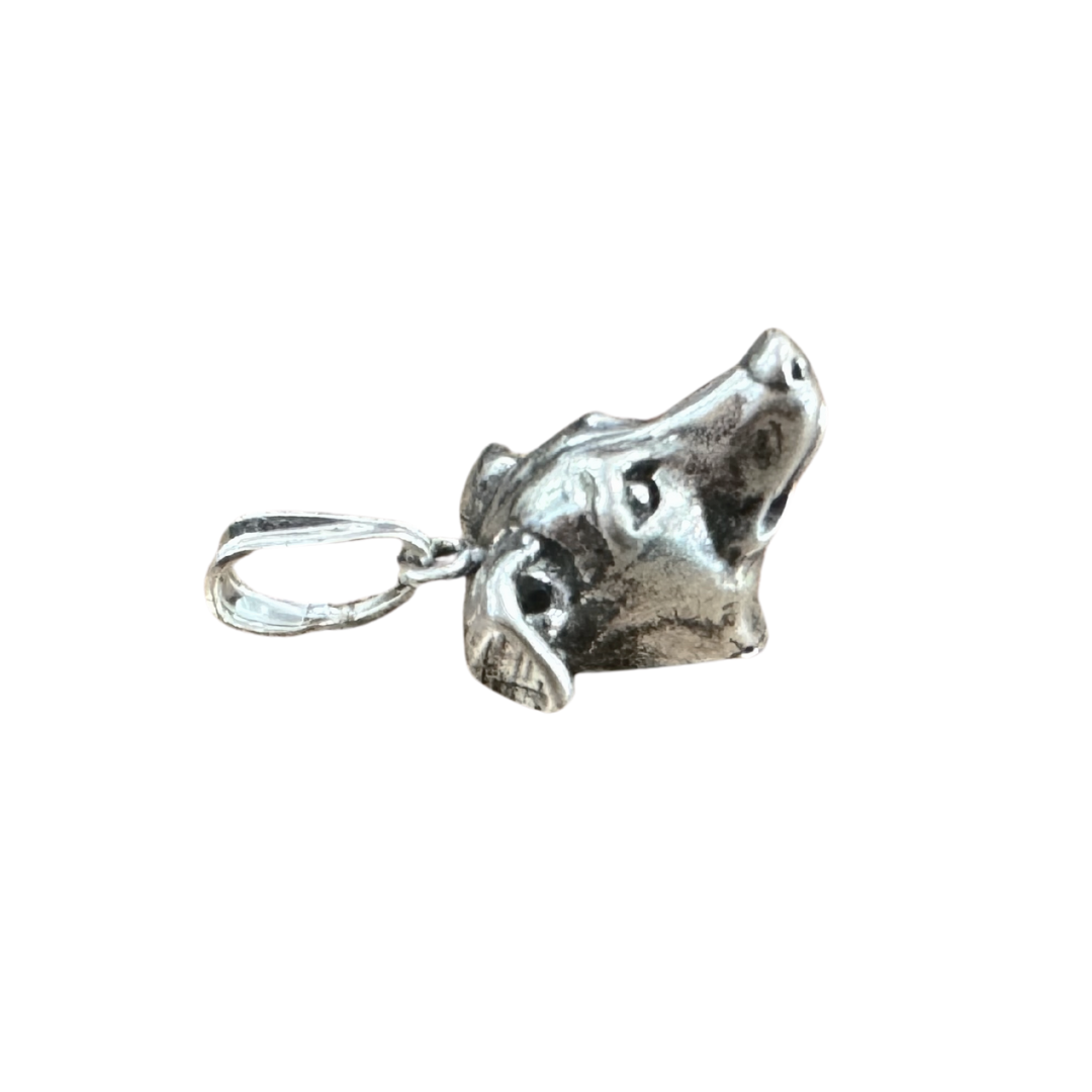 SS Greyhound Bark Beads Pendant