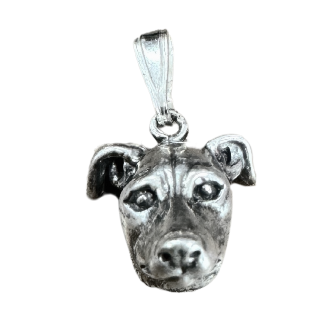 SS Greyhound Bark Beads Pendant