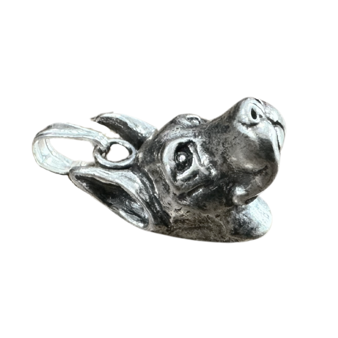 SS Great Dane Bark Beads Pendant