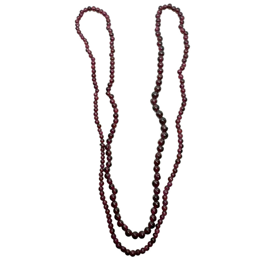 Almandine Garnet Beaded Necklace