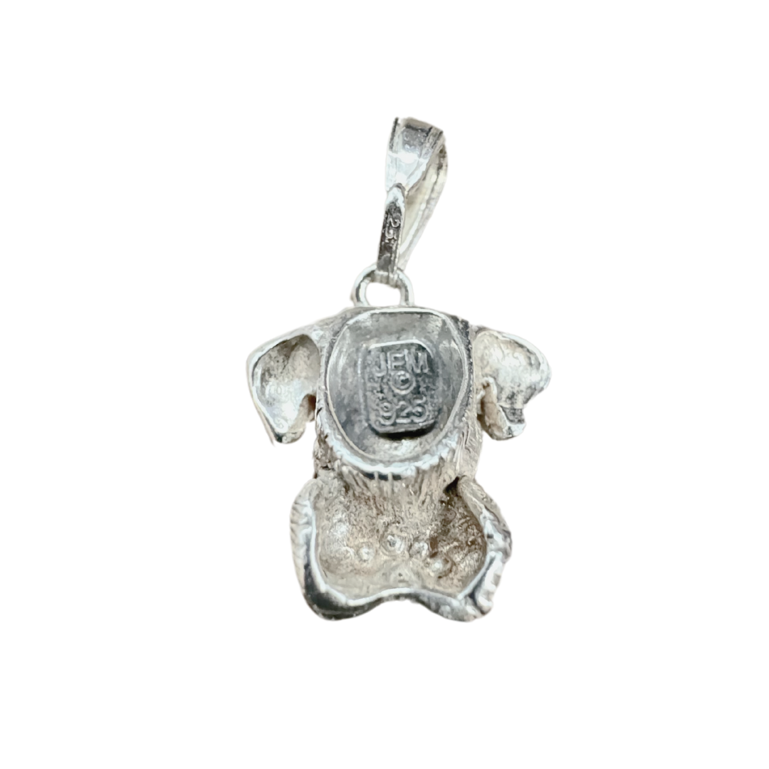 SS Mini Schnauzer Bark Beads Pendant