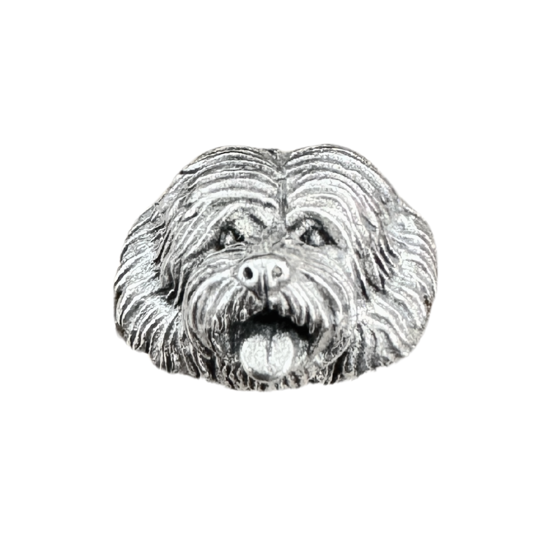 SS Golden Doodle Bark Beads Charm Bead