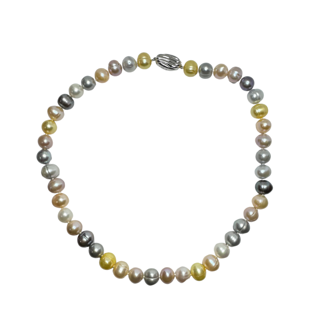 Honora Collection Freshwater Multi Color Pearls with Push Bottom Clasp