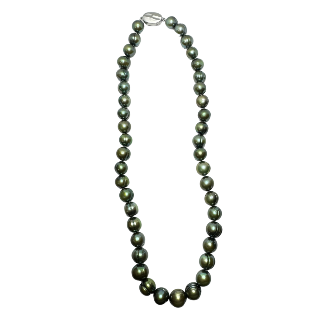 Honora Collection Freshwater Green Pearl Necklace with Push Bottom Clasp