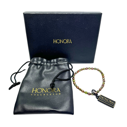 Honora Collection Freshwater Multi Color Pearls 6 Elastic Bracelets