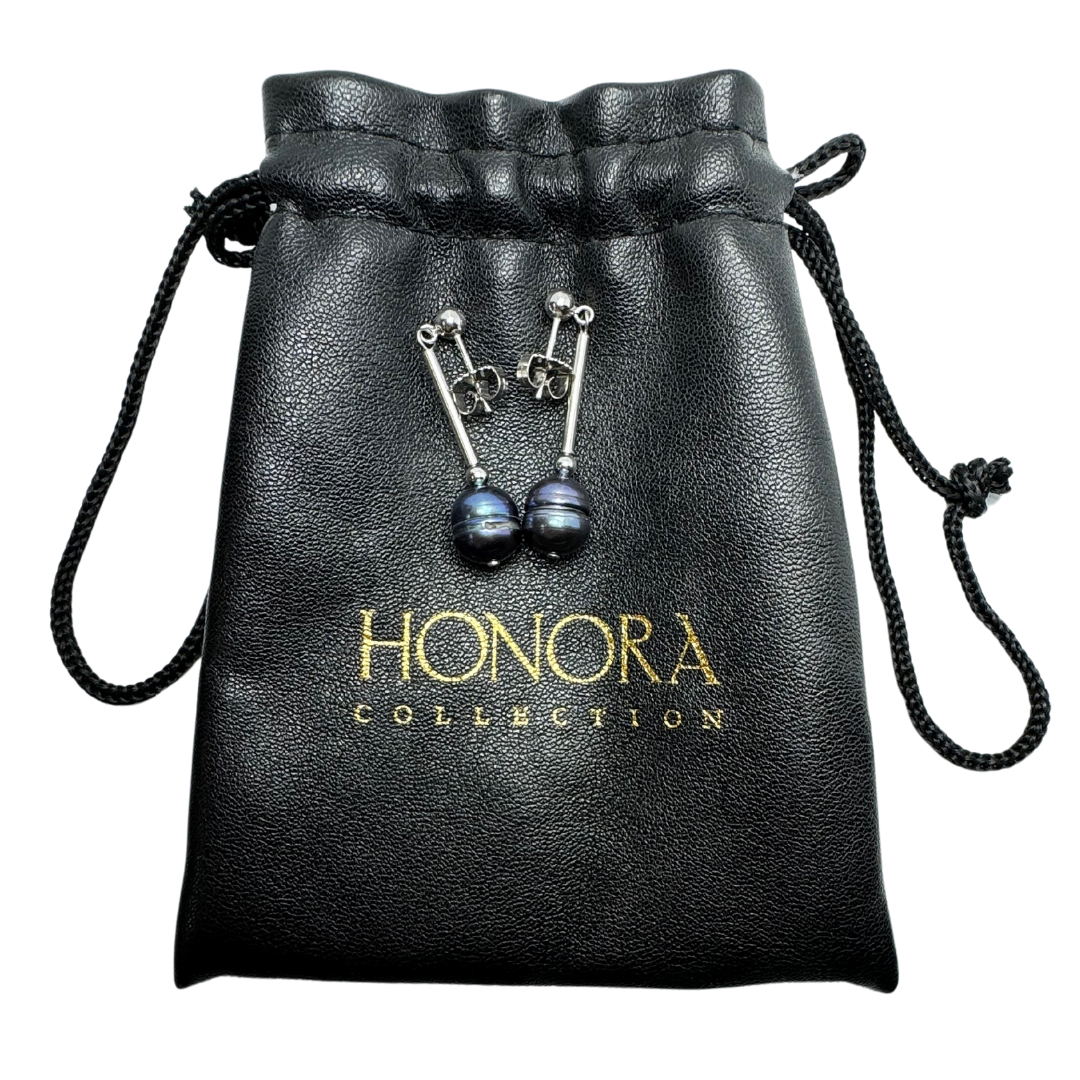 Honora Freshwater Blue Pearl SS Drop Dangle Earrings