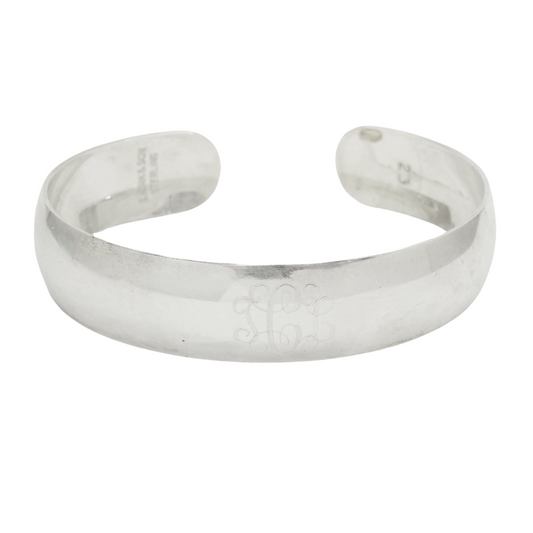 Skirk & Son SS Cuff Bracelet with Monogram Stamped 23