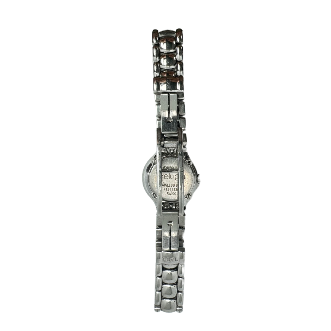 EBEL Beluga Woman's Stainless Steel Bracelet Mother Of Pearl Dial Diamond Watch