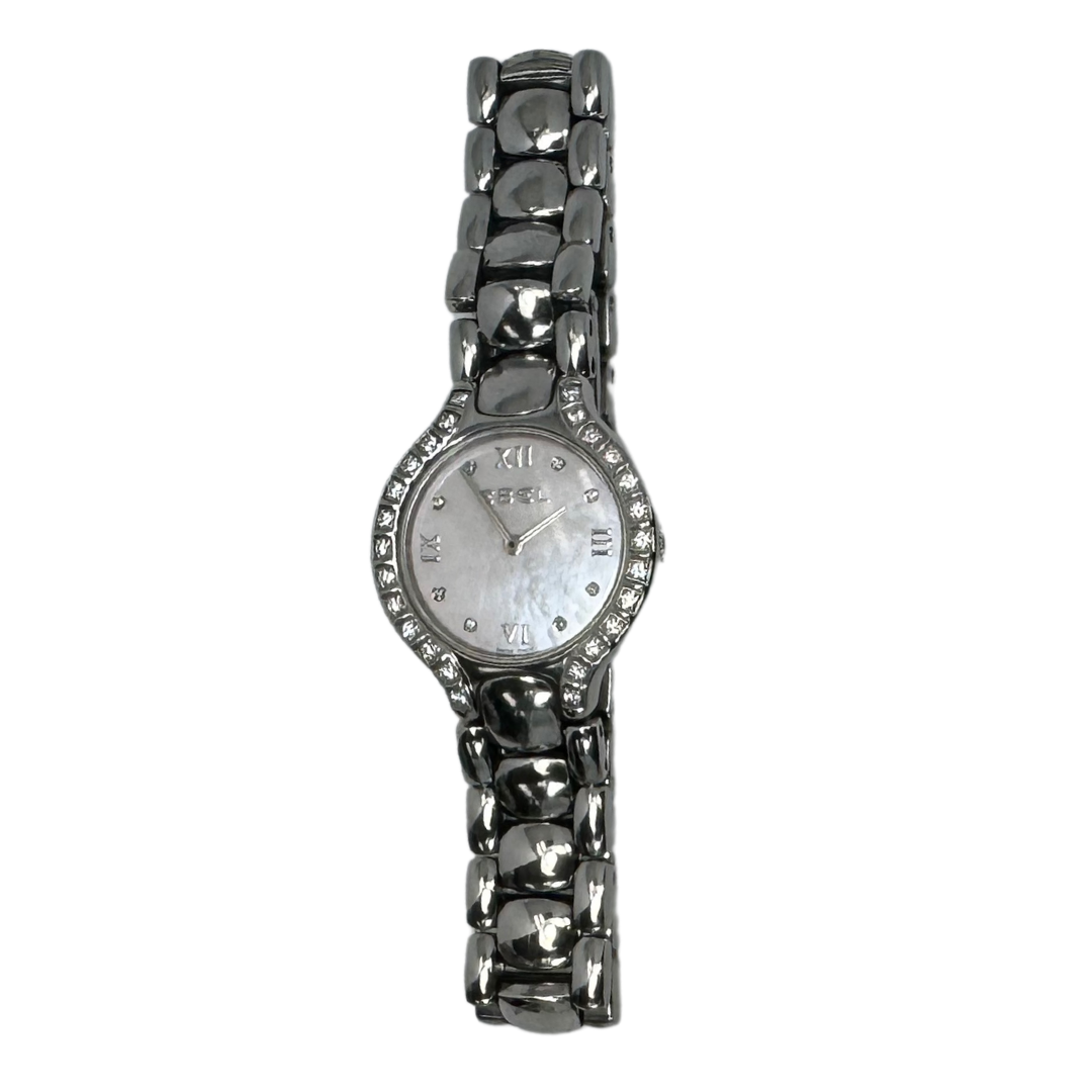 EBEL Beluga Woman's Stainless Steel Bracelet Mother Of Pearl Dial Diamond Watch