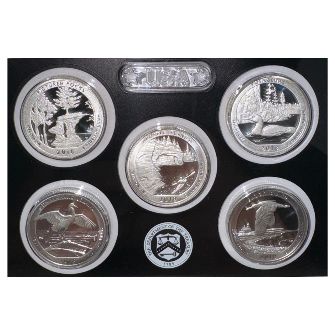 2018-S U.S. SILVER 10 Coin Proof Set Original and Complete