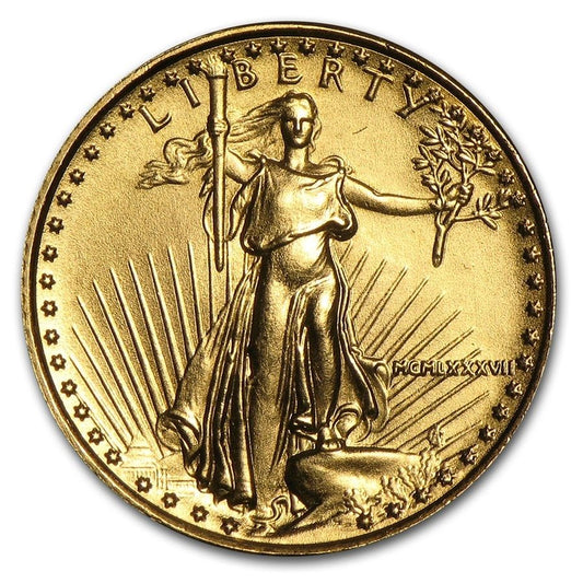 1/10 Ounce Gold American Eagle $5 BU - 1987 MCMLXXXVII
