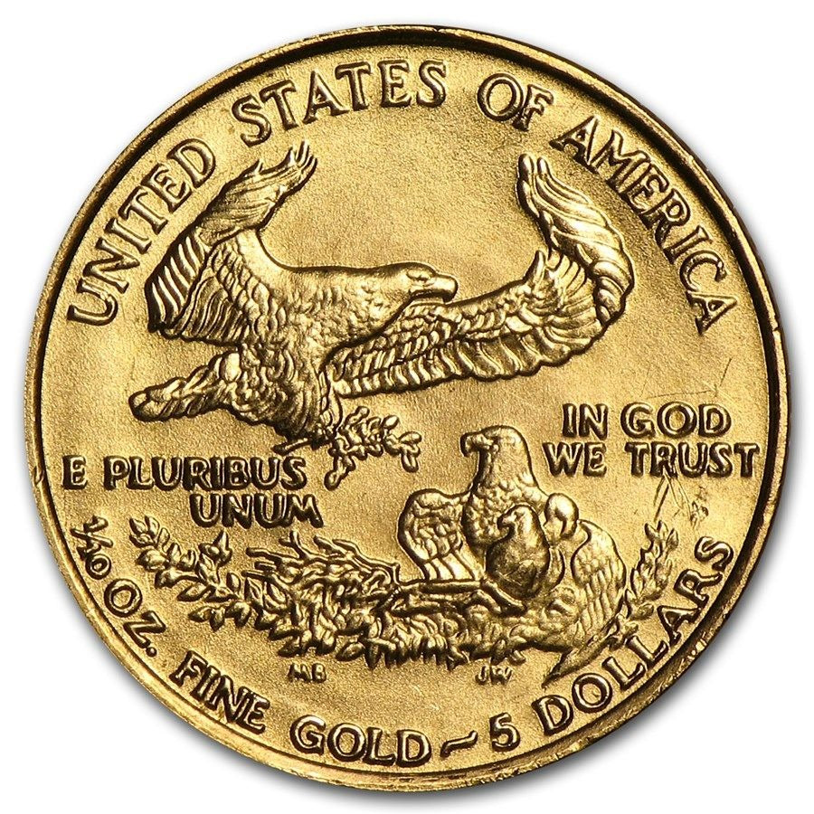 1/10 Ounce Gold American Eagle $5 BU - 1987 MCMLXXXVII